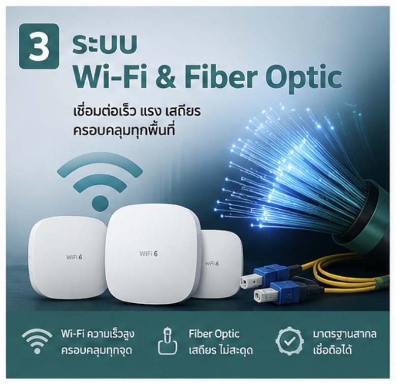 ระบบ Wi-Fi & Fiber Optic