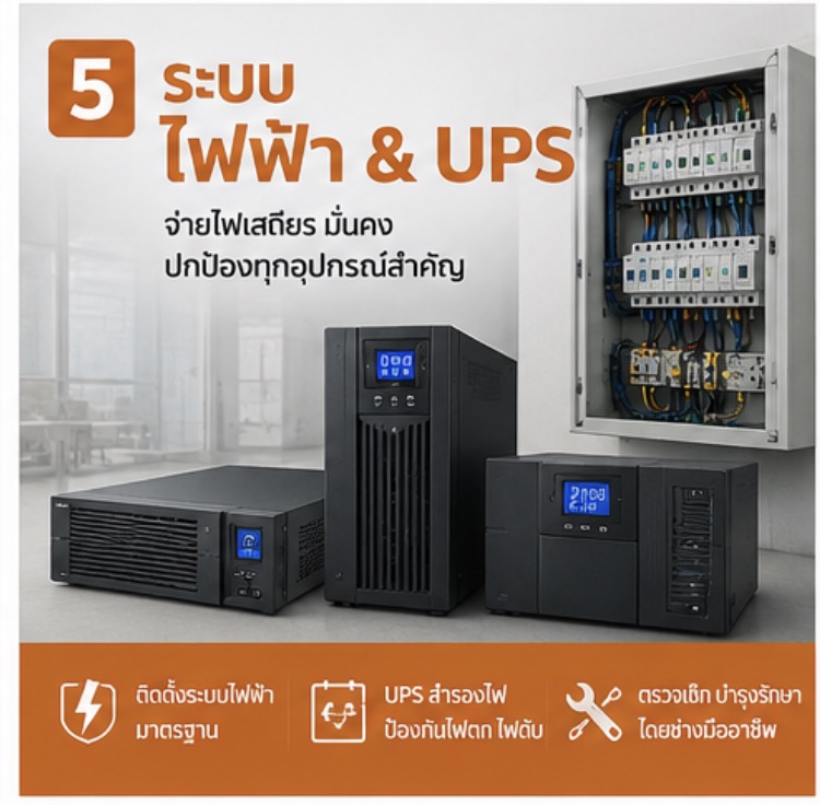ระบบไฟฟ้า & UPS